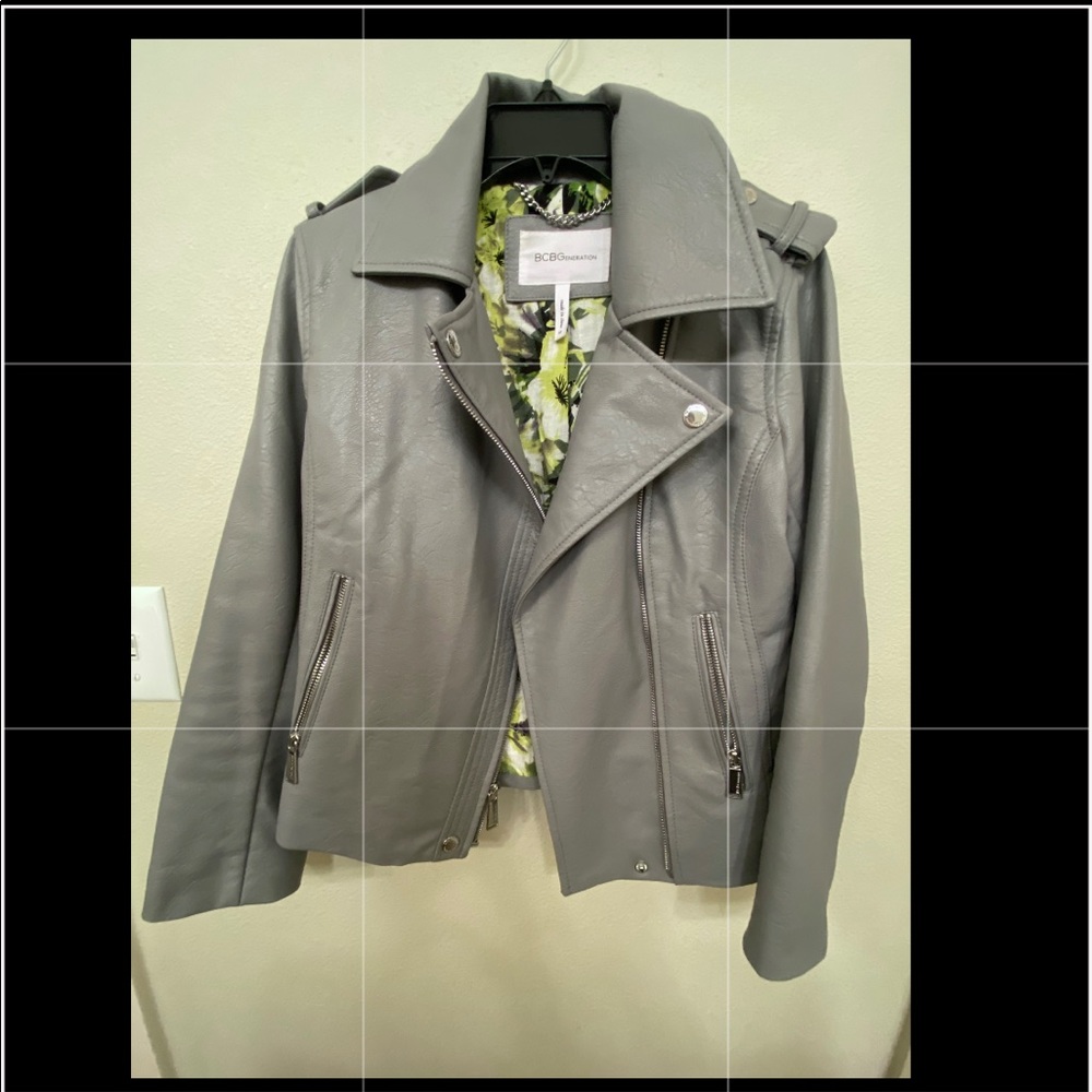 Faux leather jacket